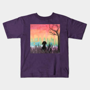 Rainbow dog Kids T-Shirt